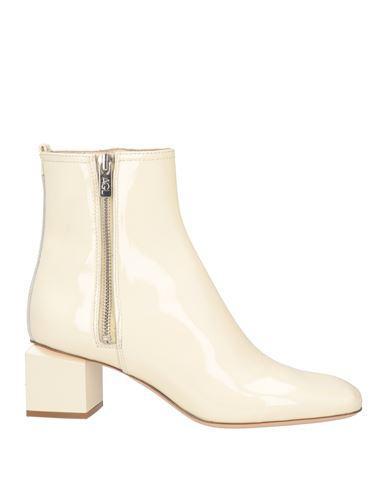 AGL ATTILIO GIUSTI LEOMBRUNI Agl Woman Ankle Boots Ivory Size 8 Leather In White Product Image