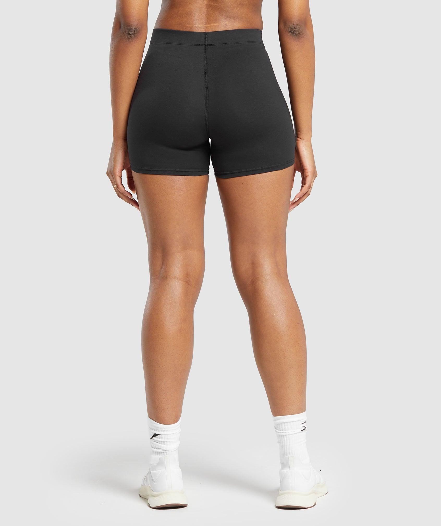 Gymshark Everyday Cotton Shorts - Black Female Product Image