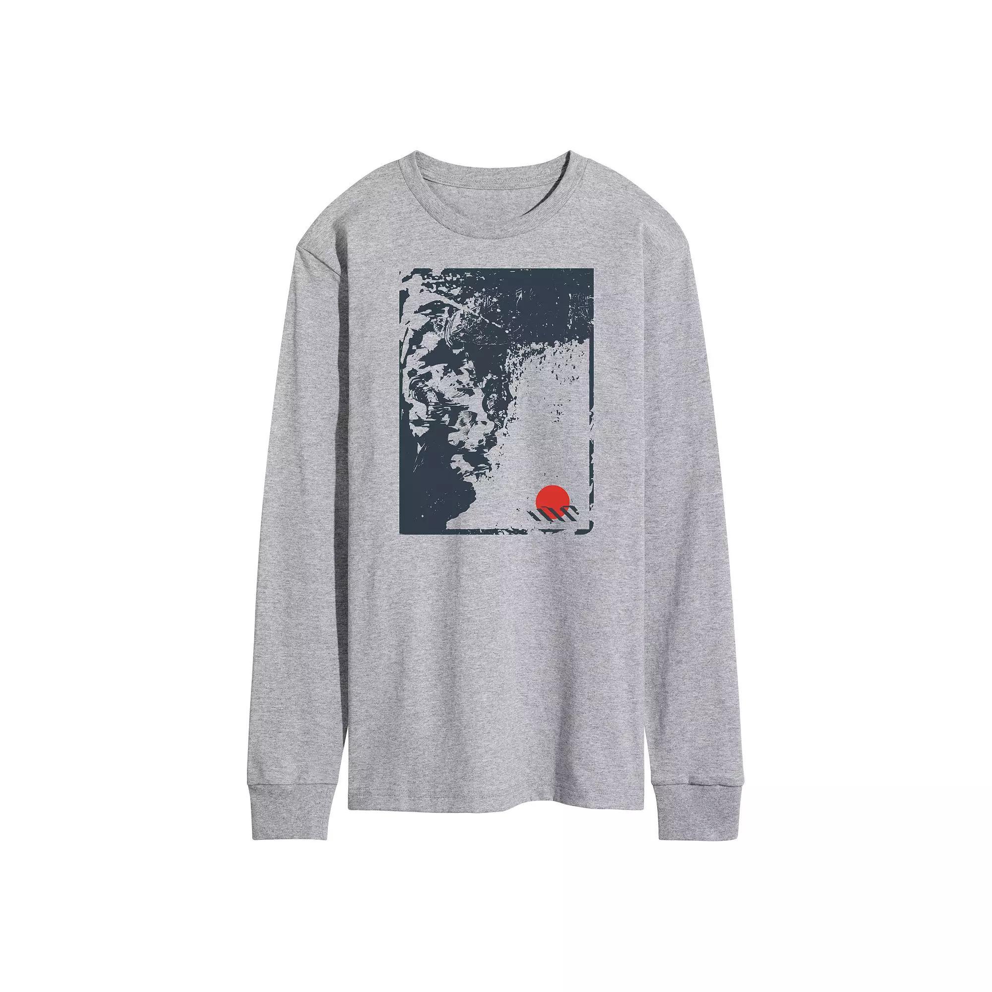 Men's Abstract Slick Graphic Tee, Size: XXL, Gray Product Image