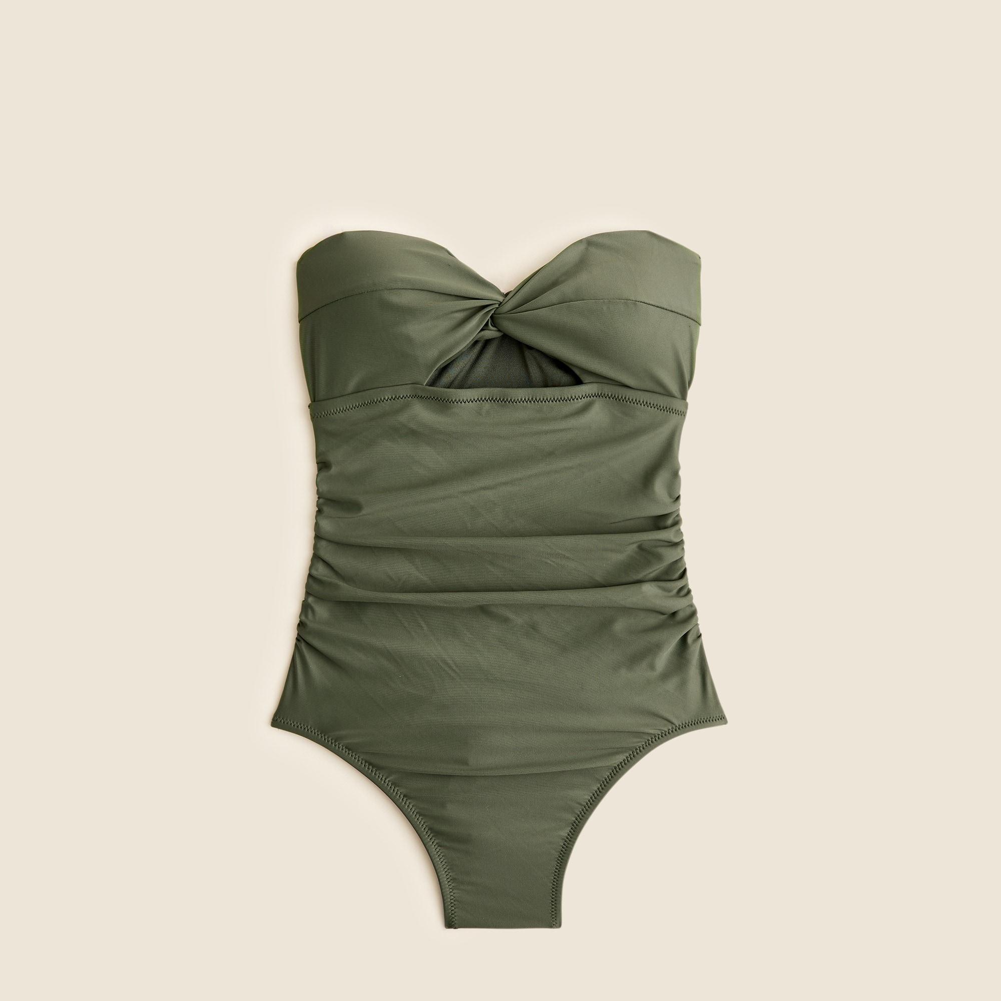 Long-torso ruched cutout one-piece Product Image