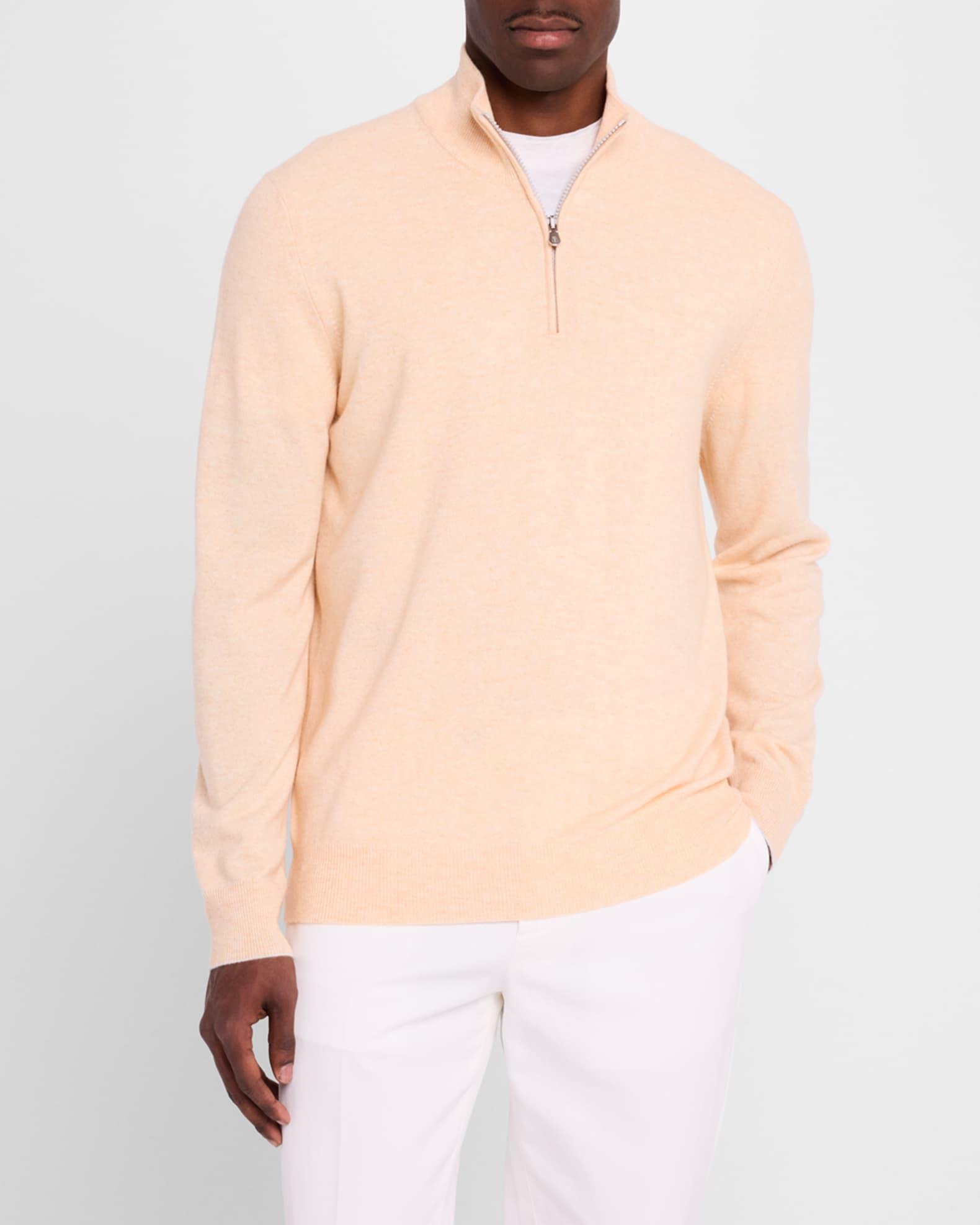 Men's Cashmere Half-Zip Sweater Product Image