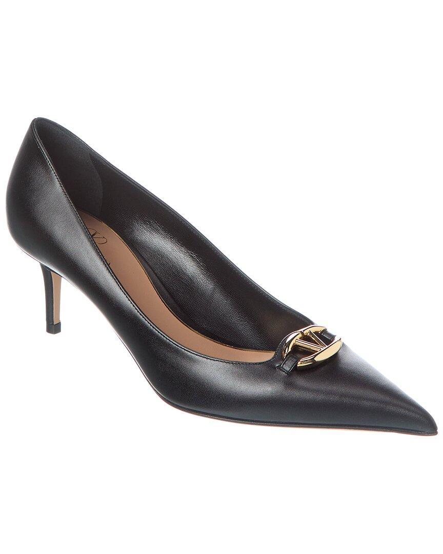 VALENTINO GARAVANI Valentino Vlogo 60 Patent Pump In Black Product Image