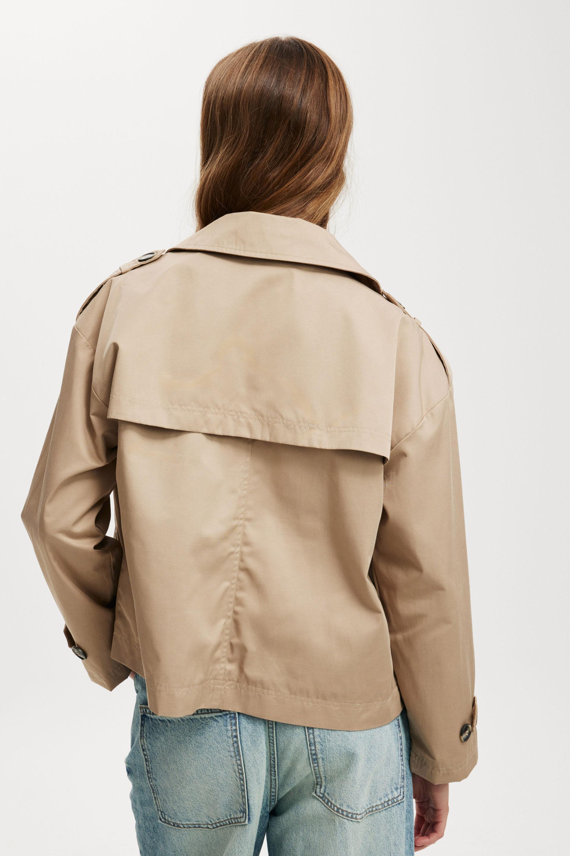 Cropped Trench Jacket Product Image