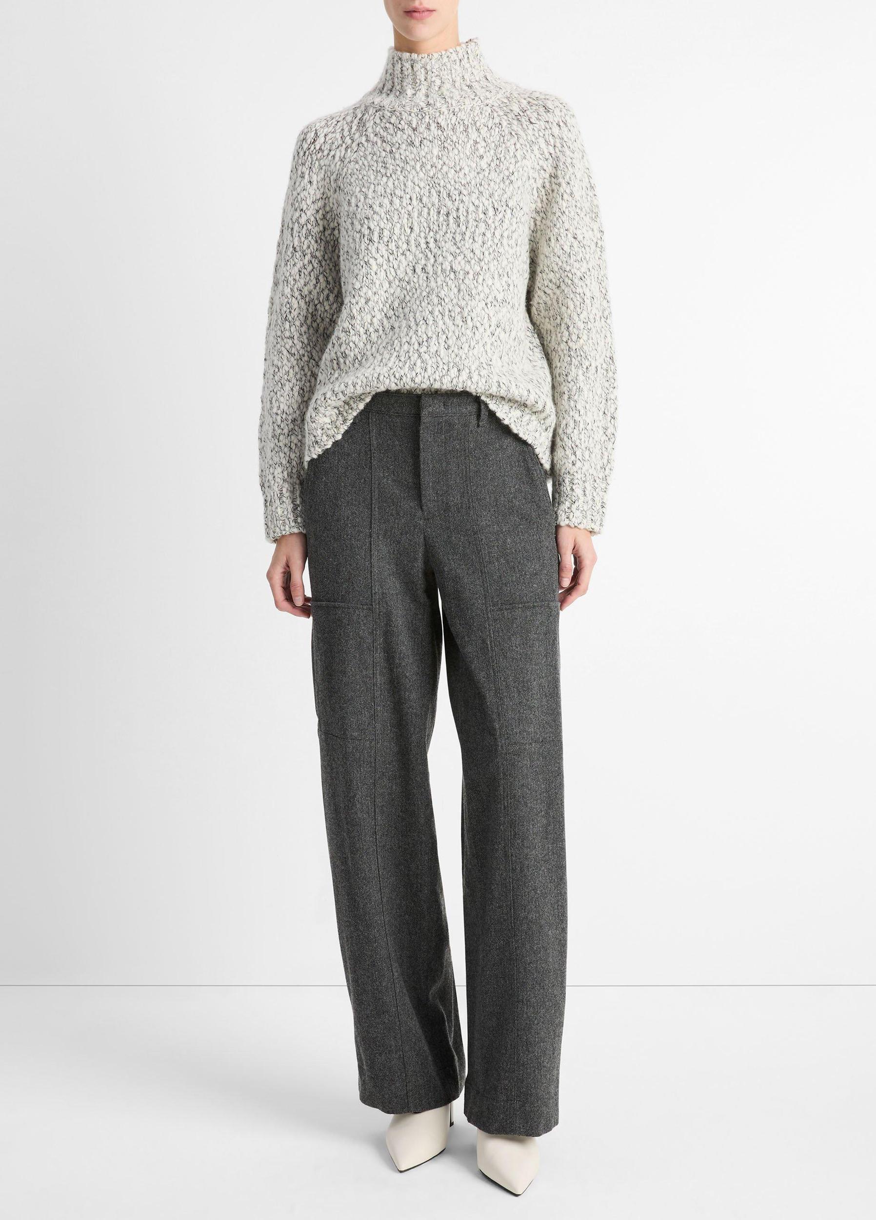 Italian Herringbone Wool-Blend Utility Pant Product Image