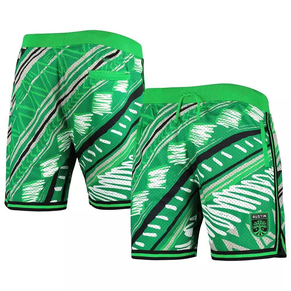 Men's Mitchell & Ness Green Austin FC Tribal Fashion Shorts,  Product Image