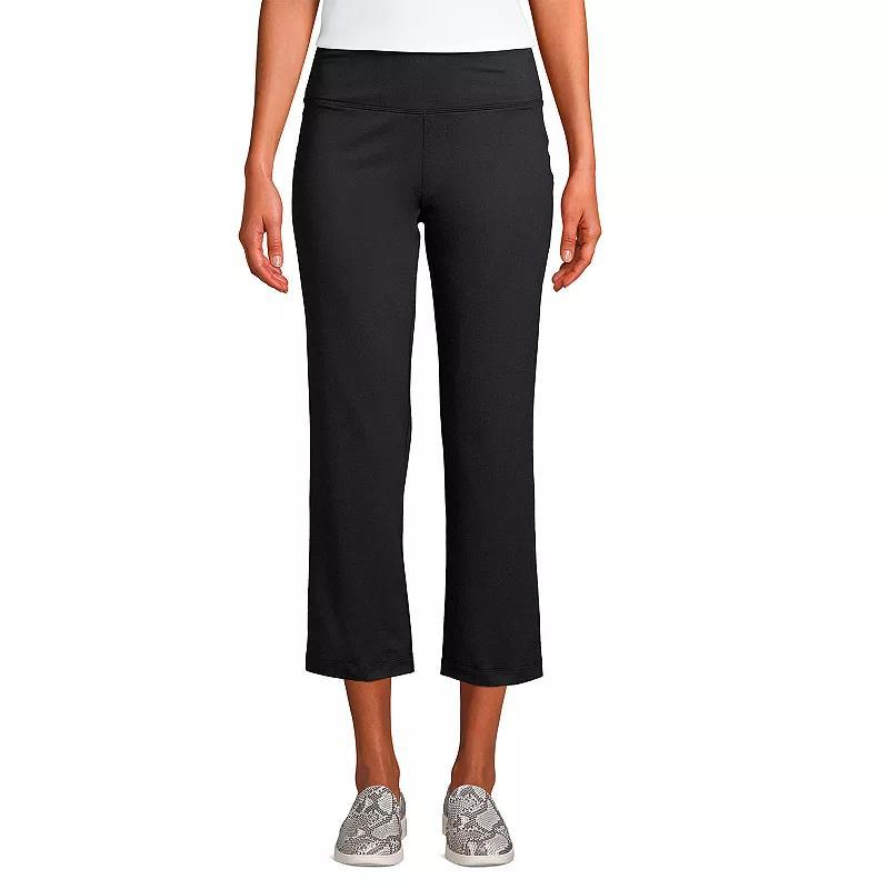 Women's Lands' End UPF 50 Active Capri Yoga Pants, Size: Small, Black Product Image