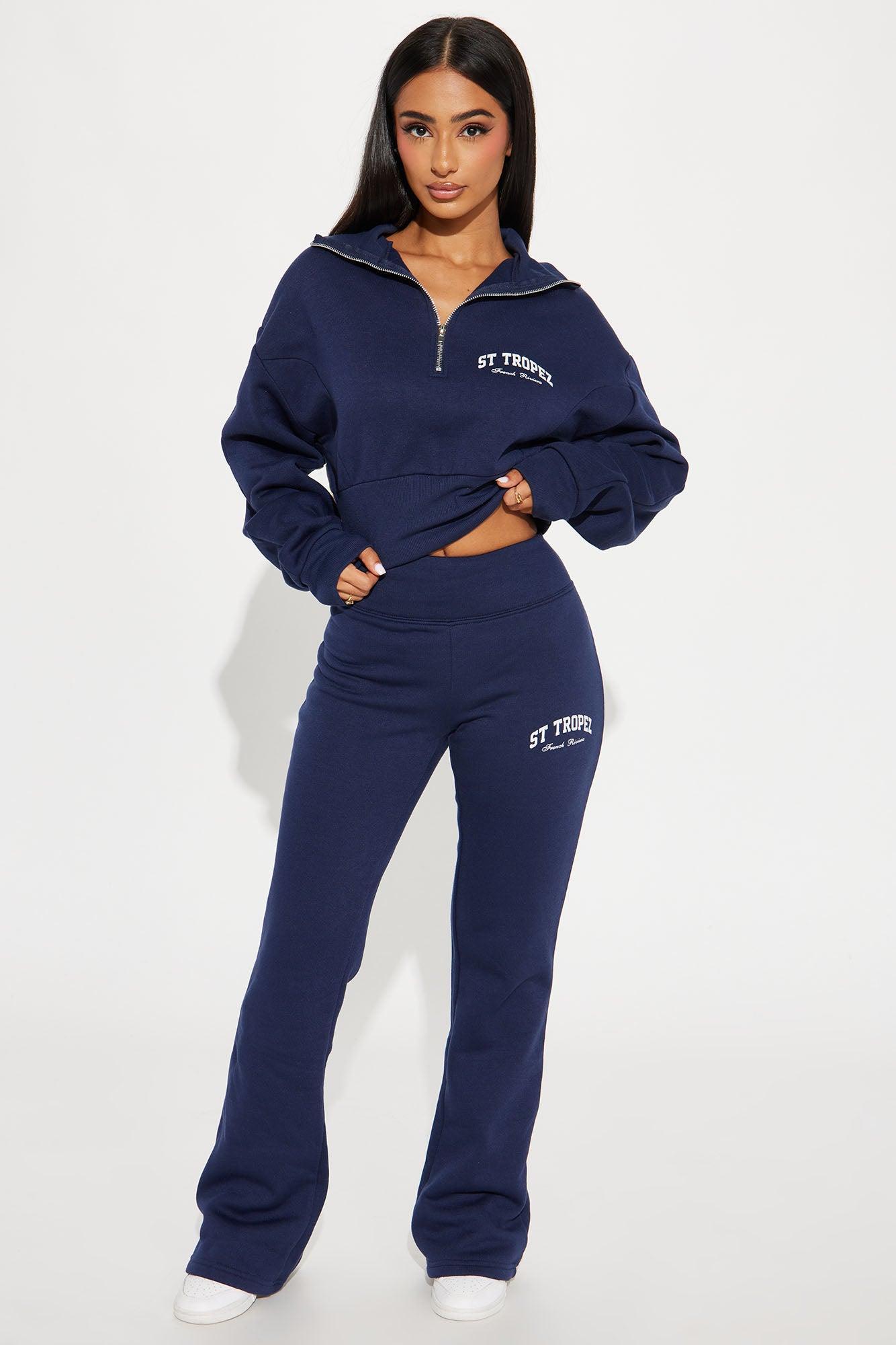 St. Tropez Polo Sweatshirt - Navy Product Image