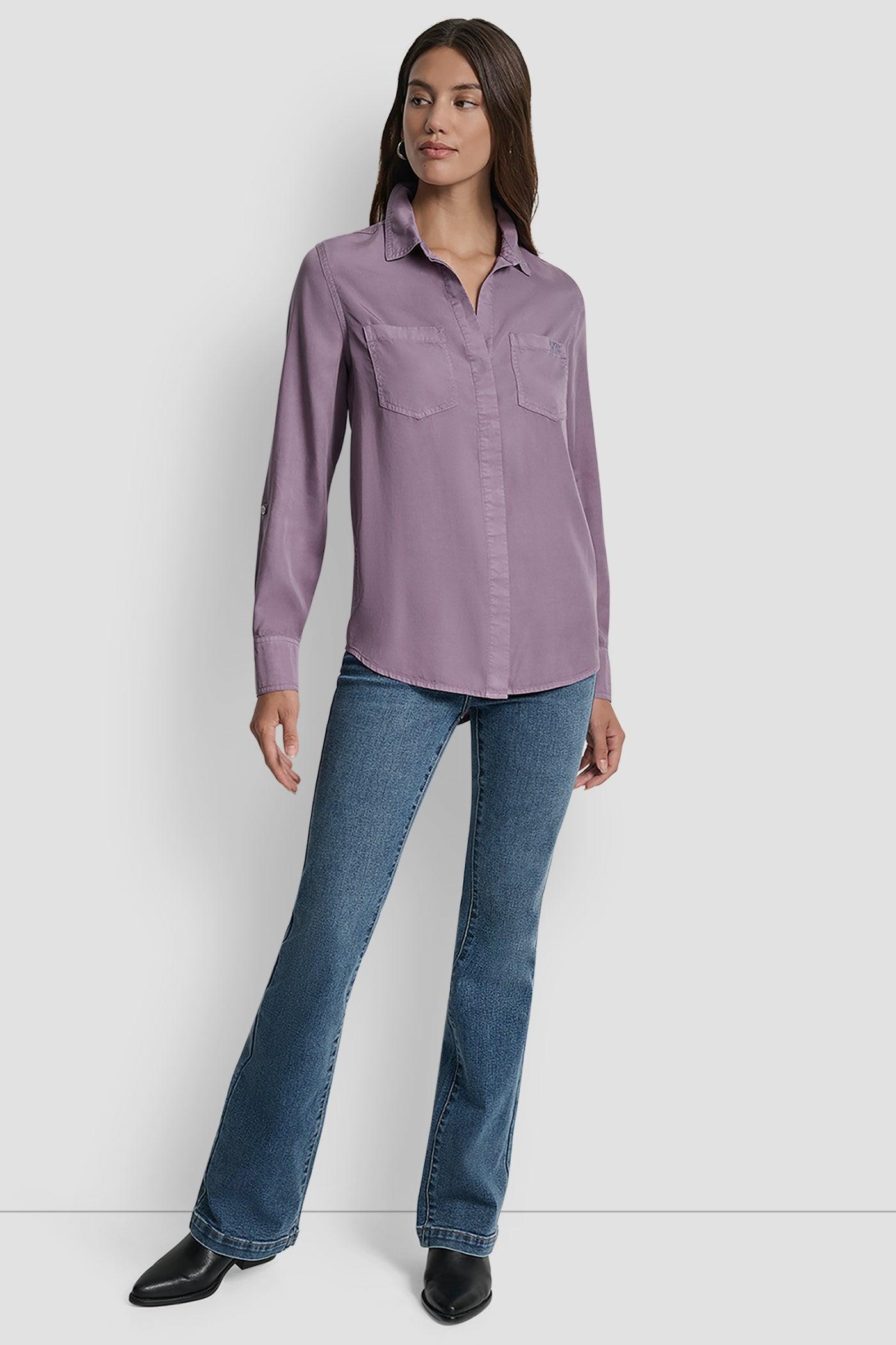 SPLIT BACK BUTTON FRONT WITH ROLL TAB Product Image