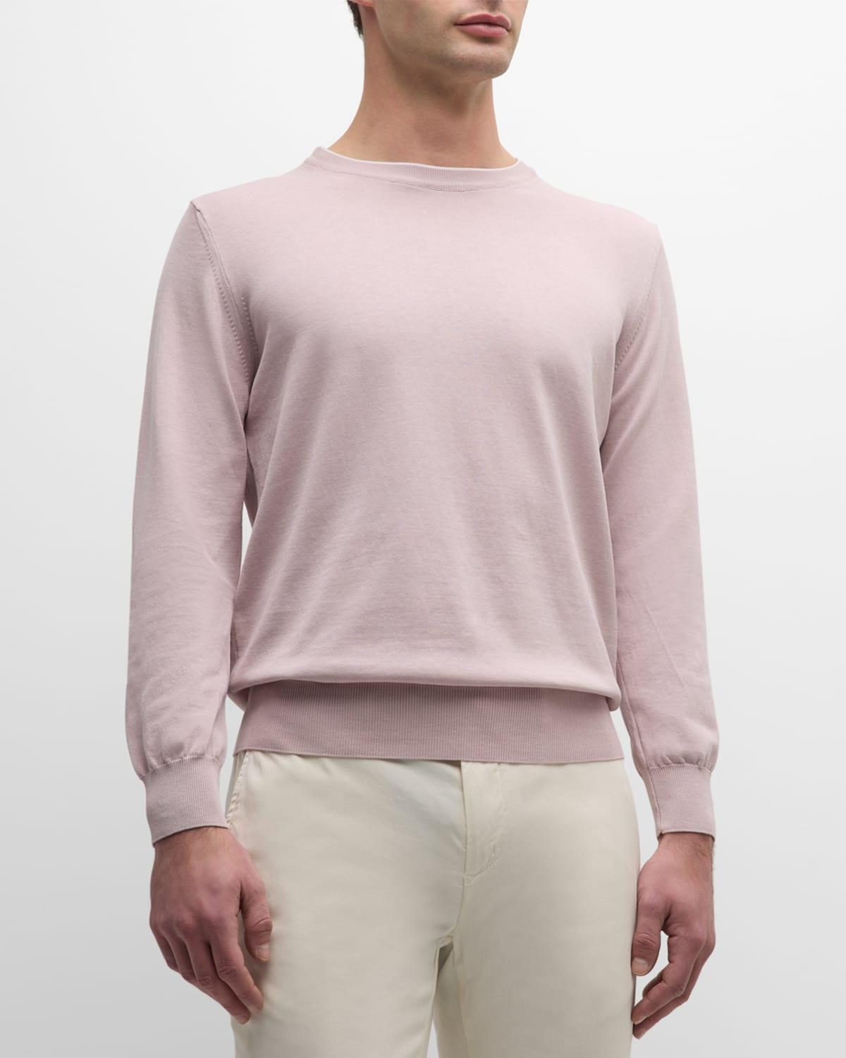 Men's Cotton Crewneck Sweater Product Image