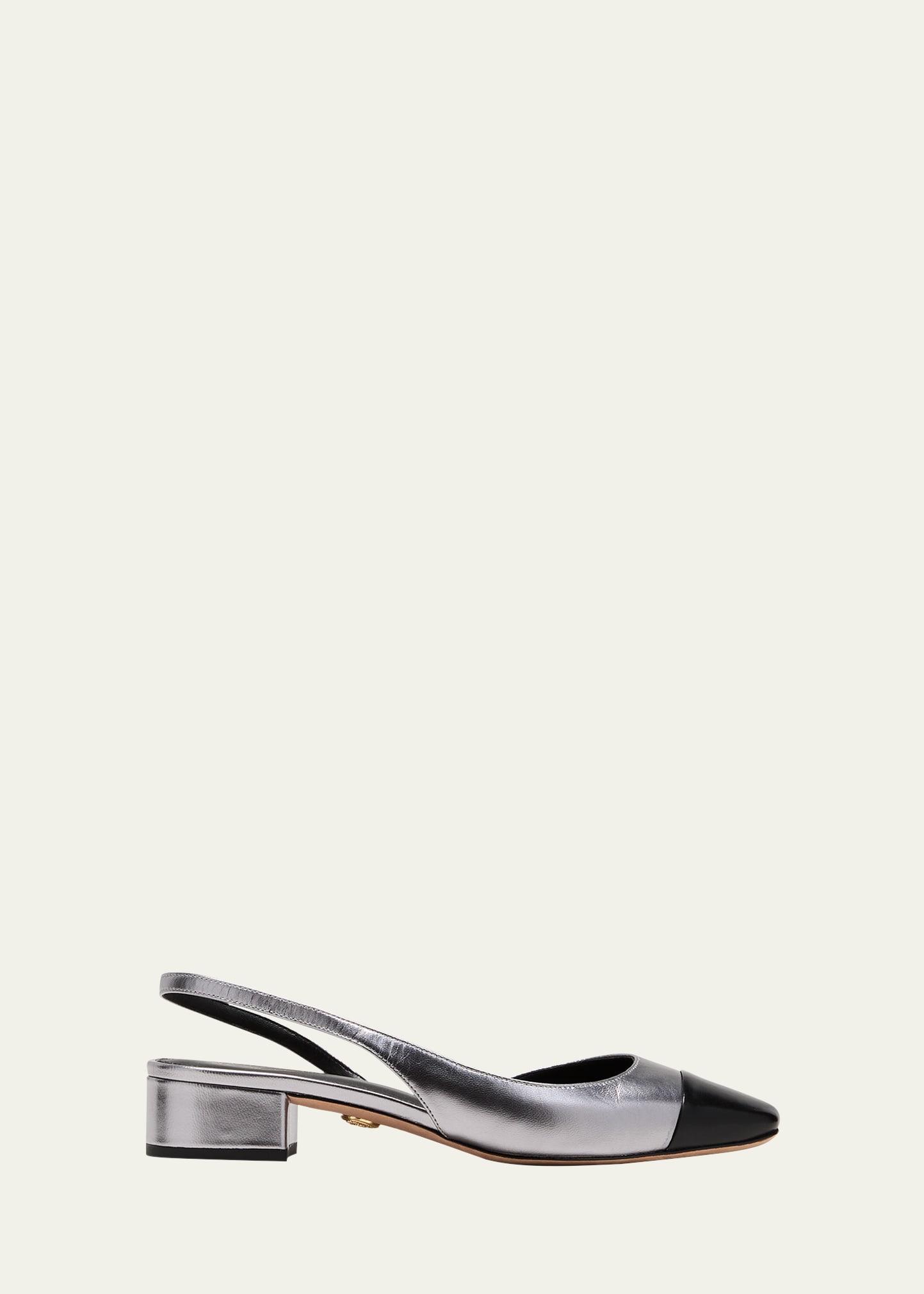 Cecile Metallic Slingback Ballerina Flats Product Image