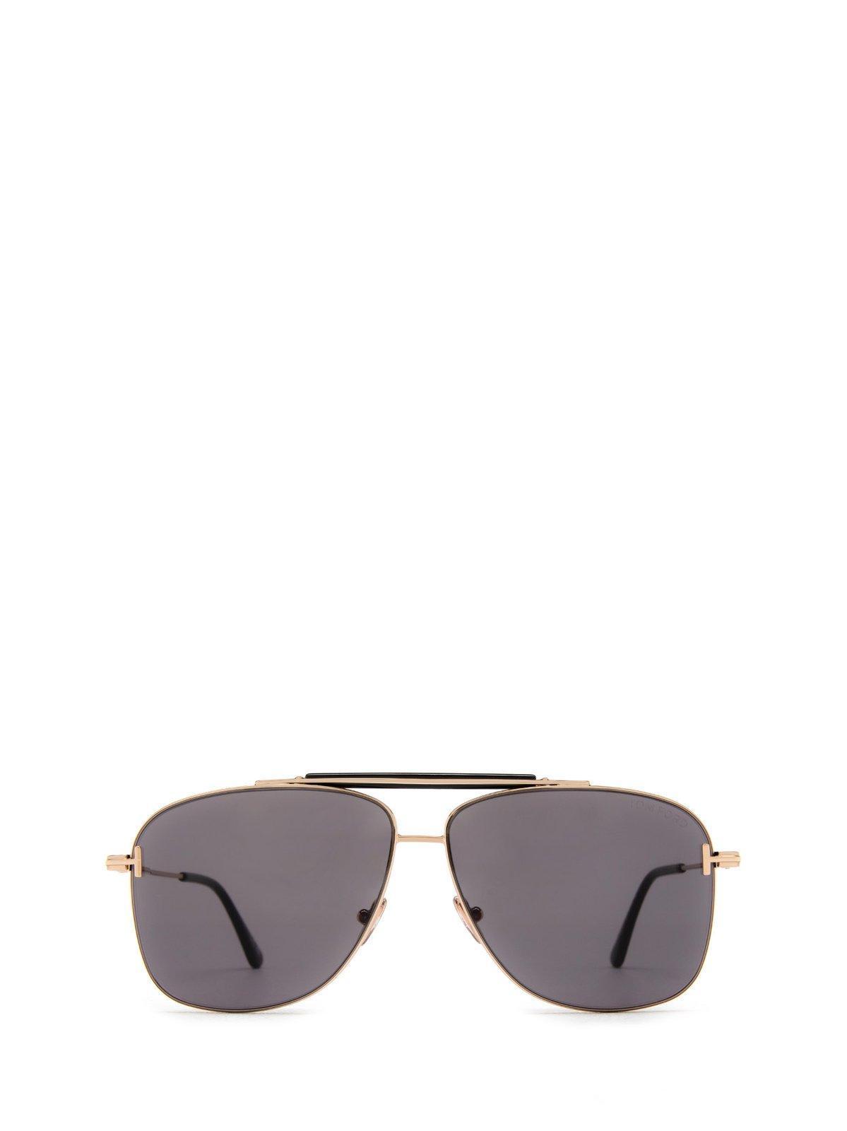 TOM FORD Eyewear Jaden Aviator Frame Sunglasses In Gold Product Image