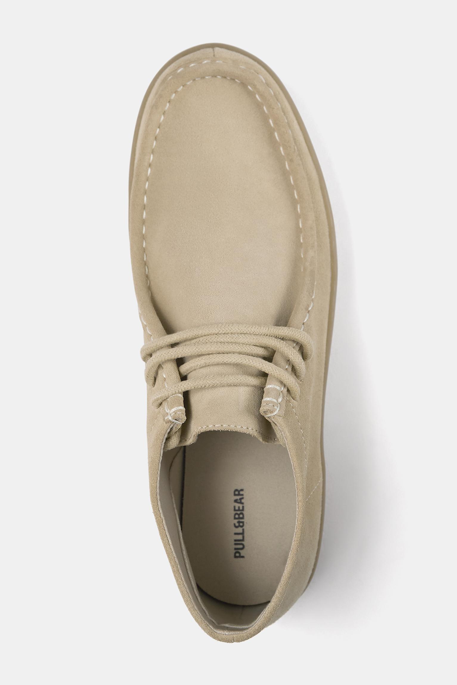 Leather high-top shoes Product Image