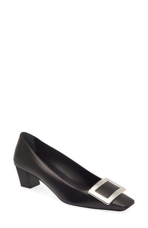 Decollete Belle Vivier Leather Ballerina Pumps Product Image