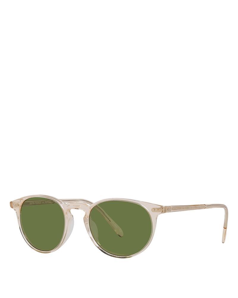 Oliver Peoples Riley Sunglasses in Semi Matte Amber Tortoise Product Image