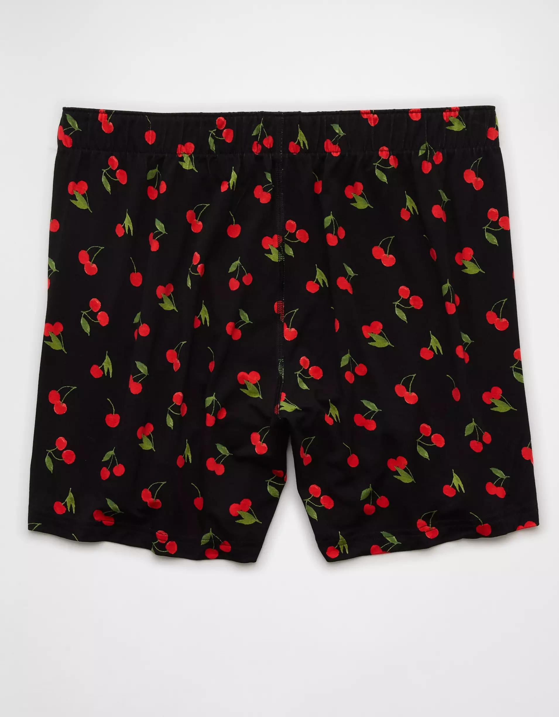 AEO Men's Cherries Slim Knit Ultra Soft Boxer Short Product Image