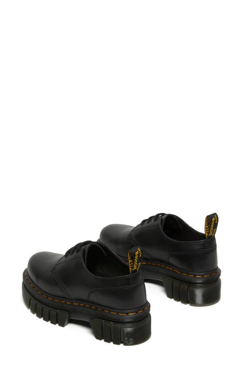 DR. MARTENS' Audrick 3-eye Leather Platform Shoes In Black Product Image