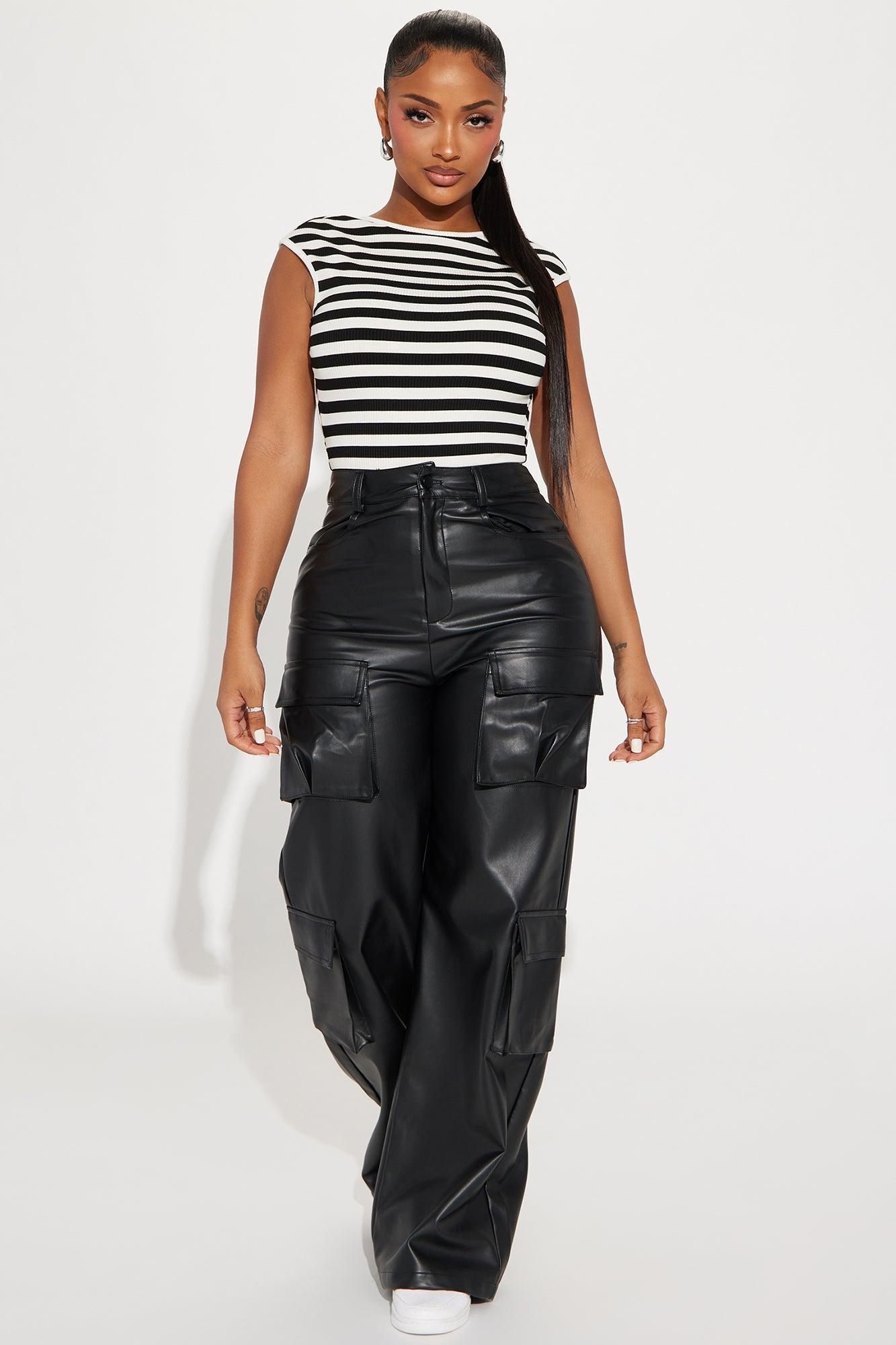 Timeless Piece Ribbed Bodysuit - Black/White Product Image