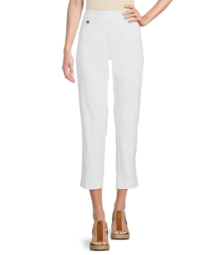 Slimsation® by Multiples Relaxed Tapered Leg Tummy Control Pull-On Ankle Pants Product Image