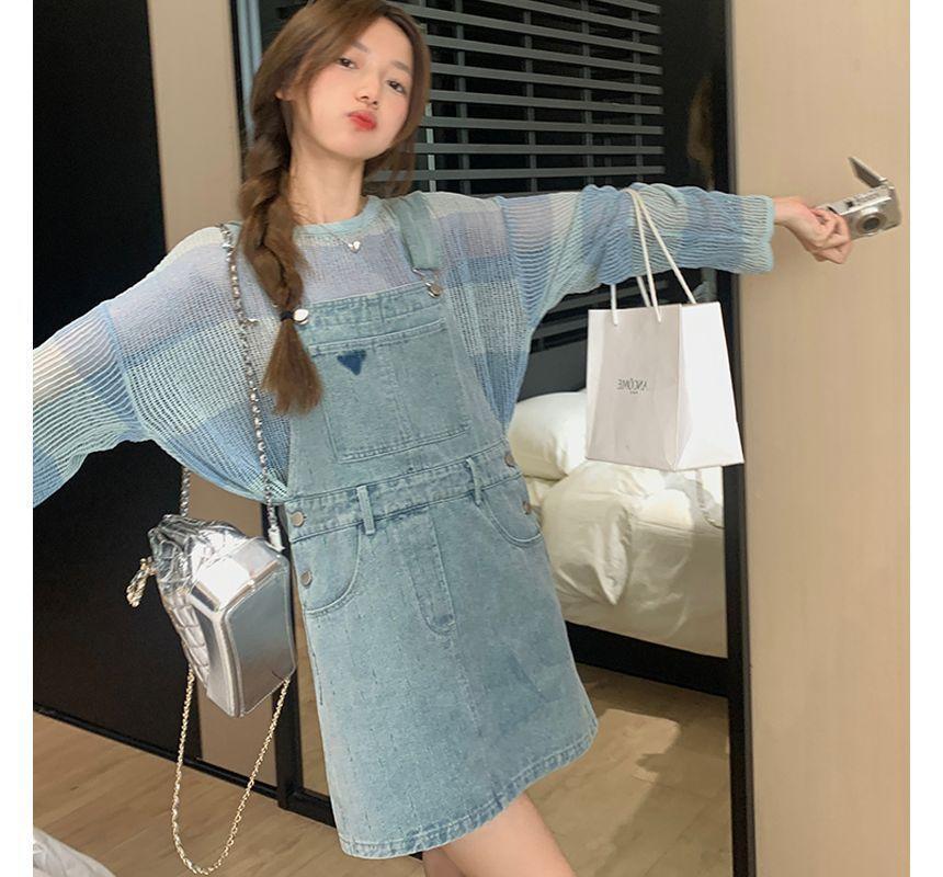 Sleeveless Denim Dress Product Image