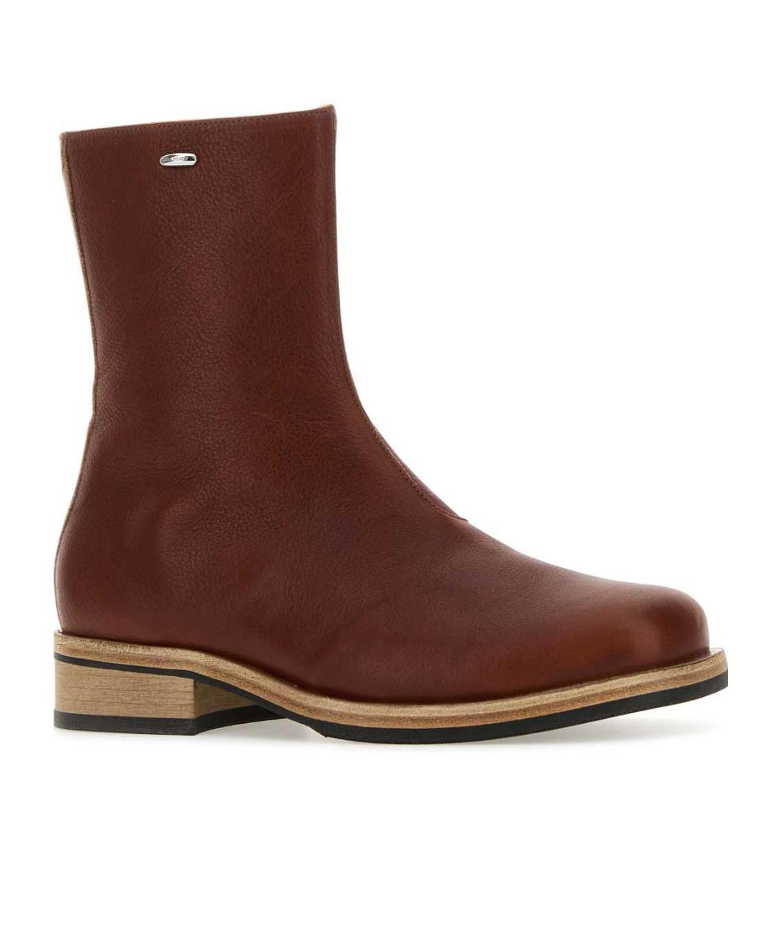 OUR LEGACY Round-headed Boots In Brown Product Image