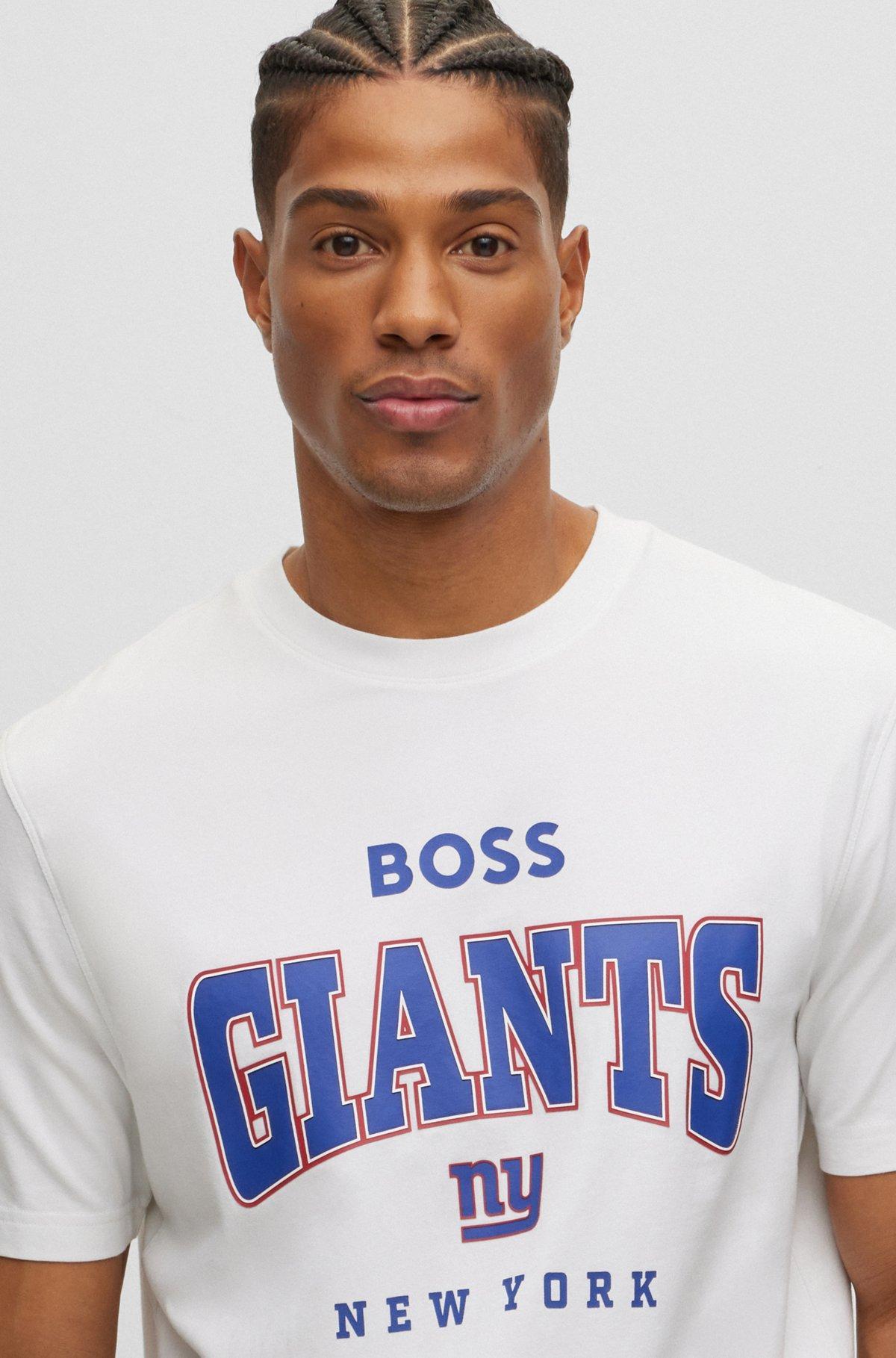 BOSS x NFL stretch-cotton T-shirt with collaborative branding Product Image