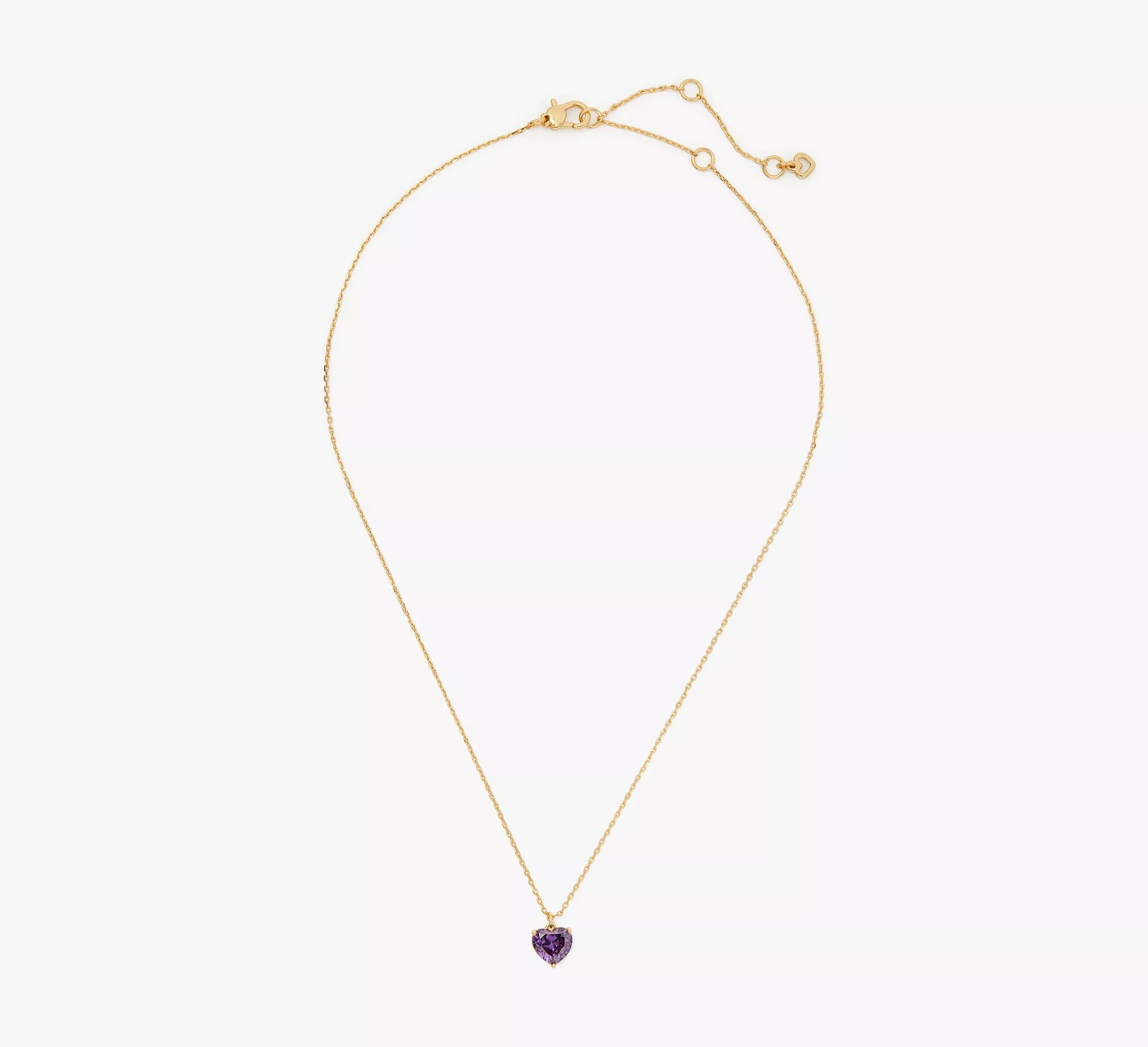 kate spade new york My Love April Birthstone Heart Pendant Necklace, 16-19 Product Image