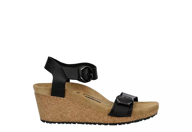 Papillio by Birkenstock Womens Soley Leather Platform Wedges Product Image