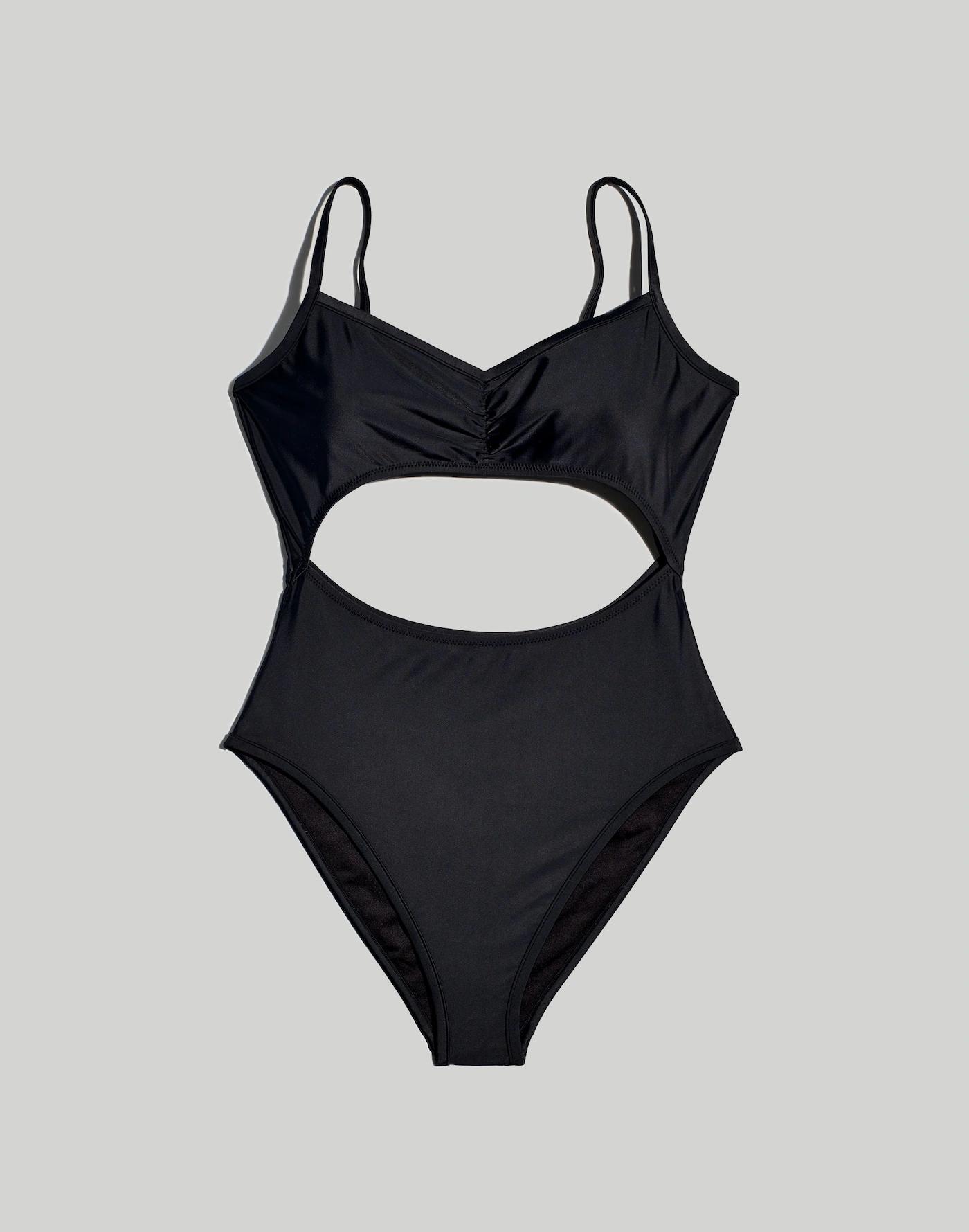 Plus Cinched Cutout One-Piece Swimsuit Product Image