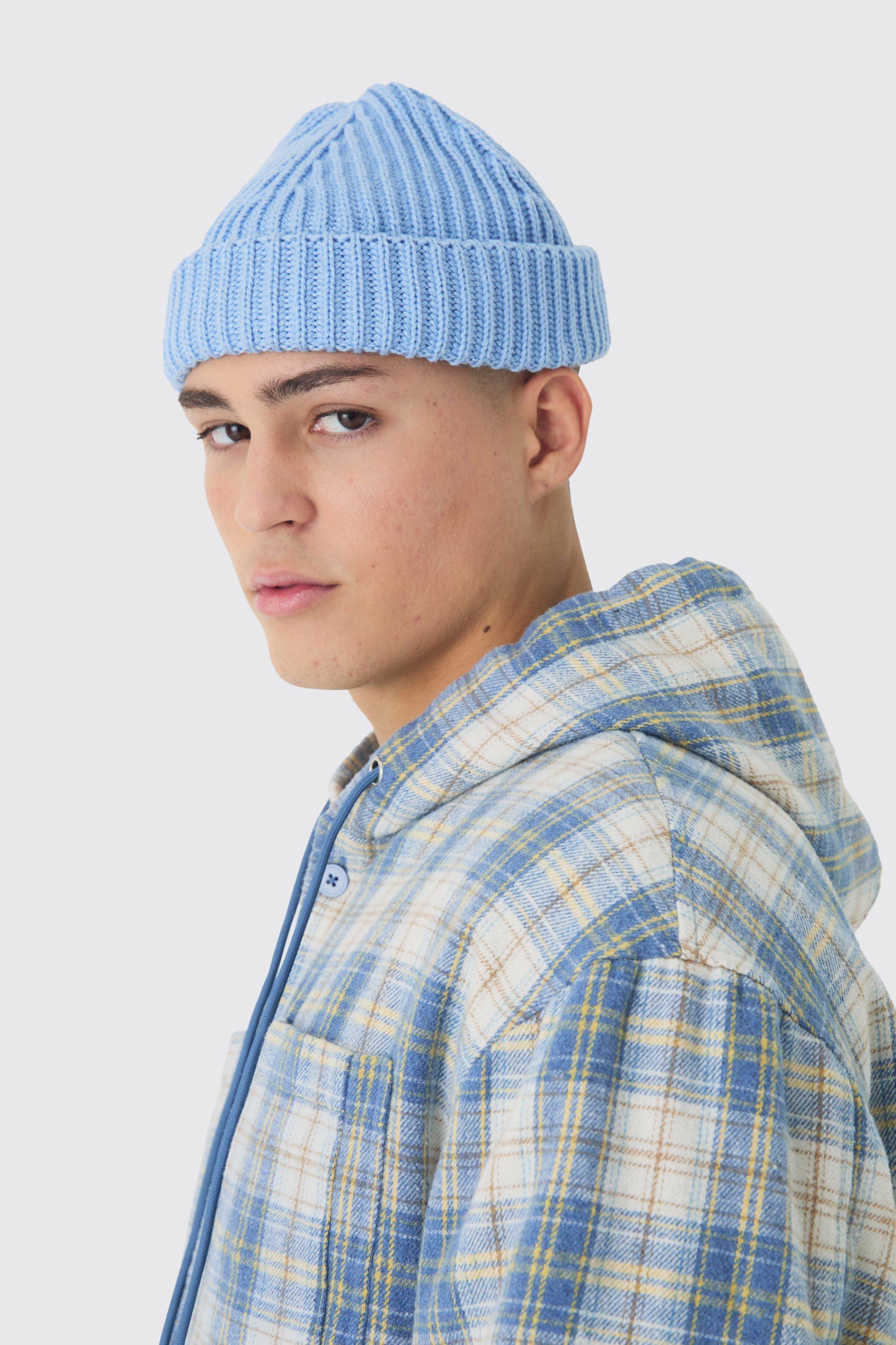 Ribbed Micro Beanie | boohooMAN USA Product Image