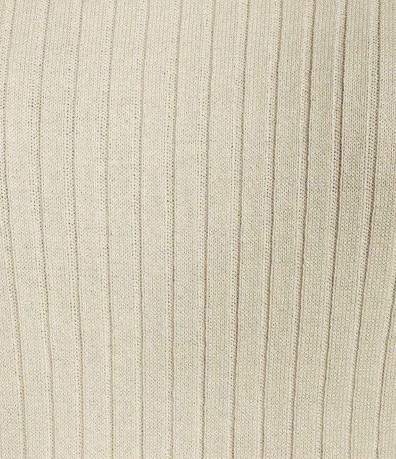 J.McLaughlin Arlette Solid Ribbed Knit Long Sleeve Turtleneck Sweater Product Image