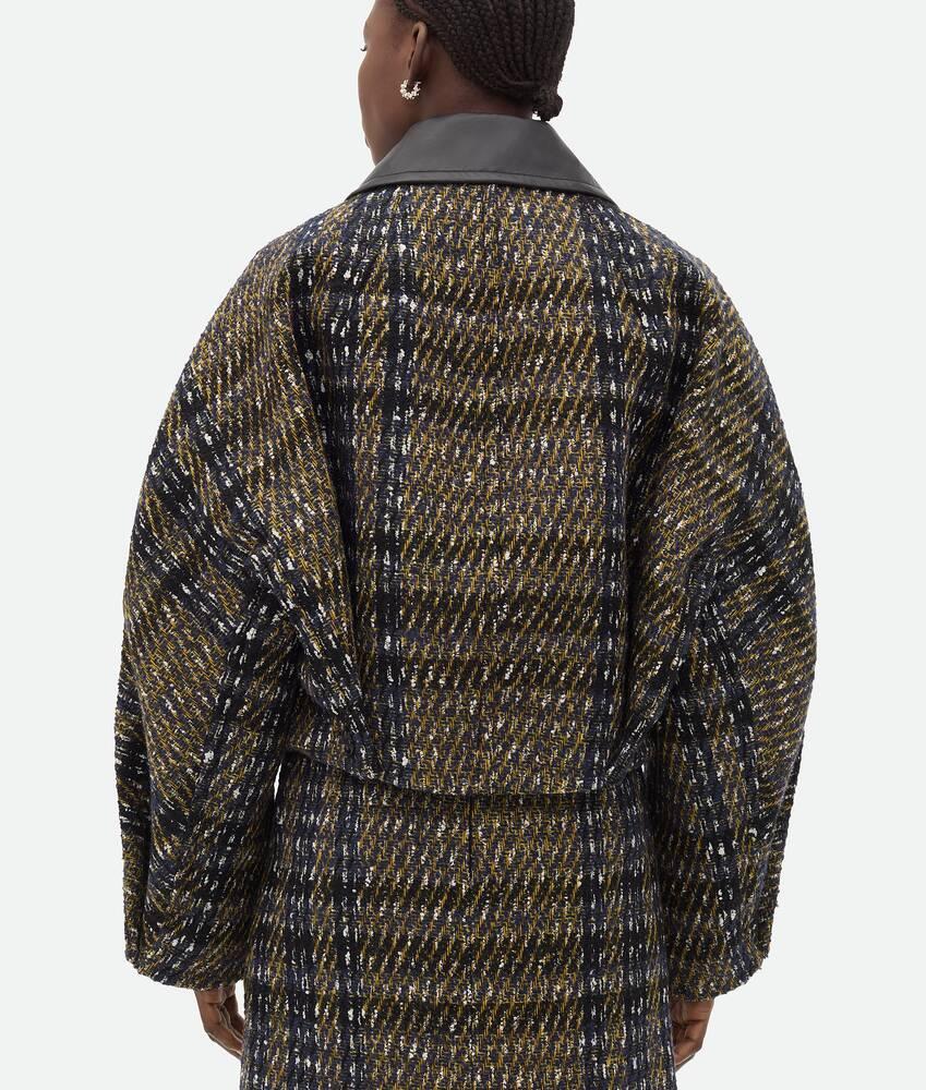 Women's Check Pressed Wool Jacket  in Eclipse/black/yellow Product Image