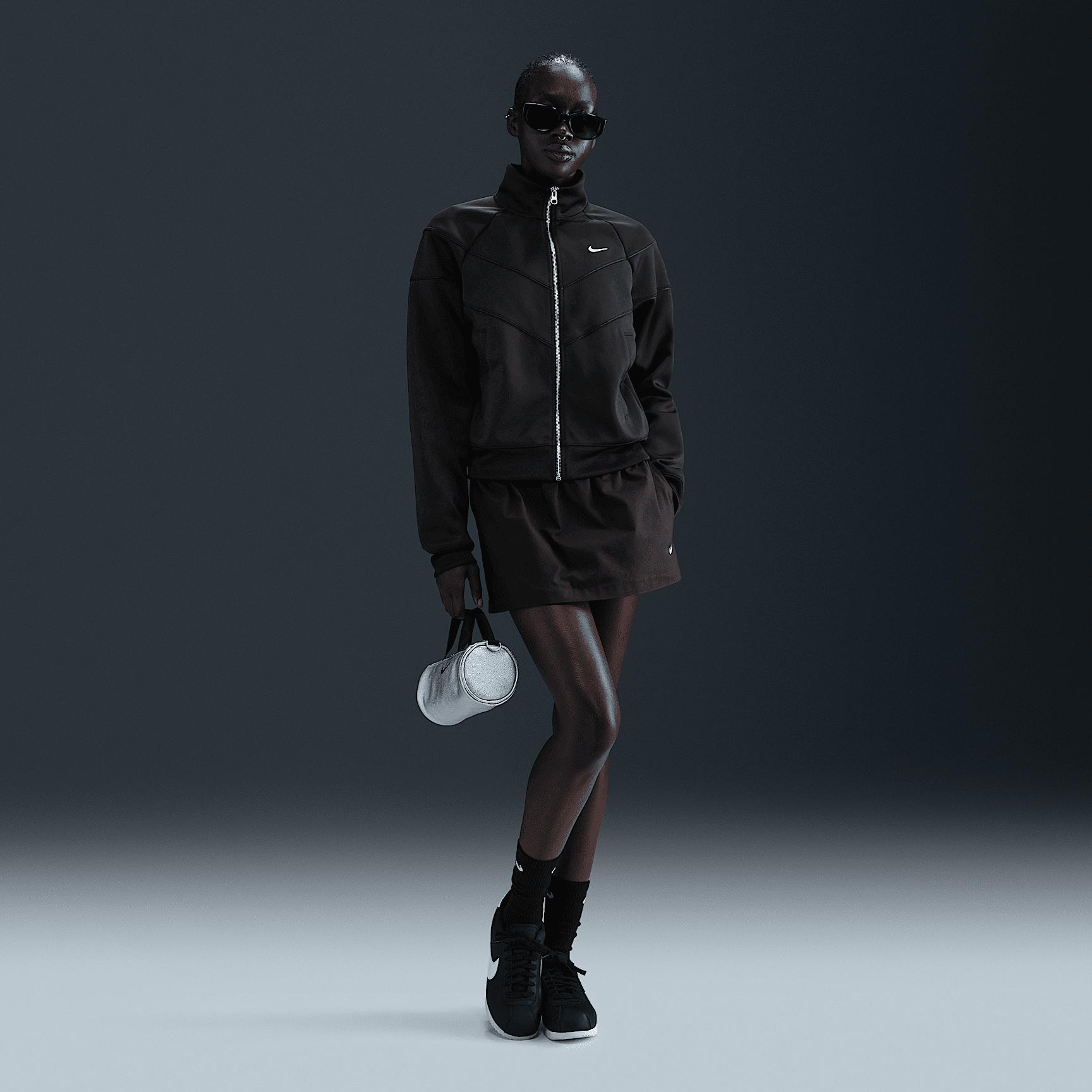 Womens Nike Sportswear Windrunner Knit Jacket | HJ0975-010 Product Image