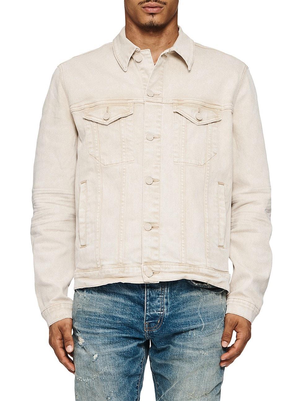 Mens Embossed Heavyweight Trucker Jacket Product Image