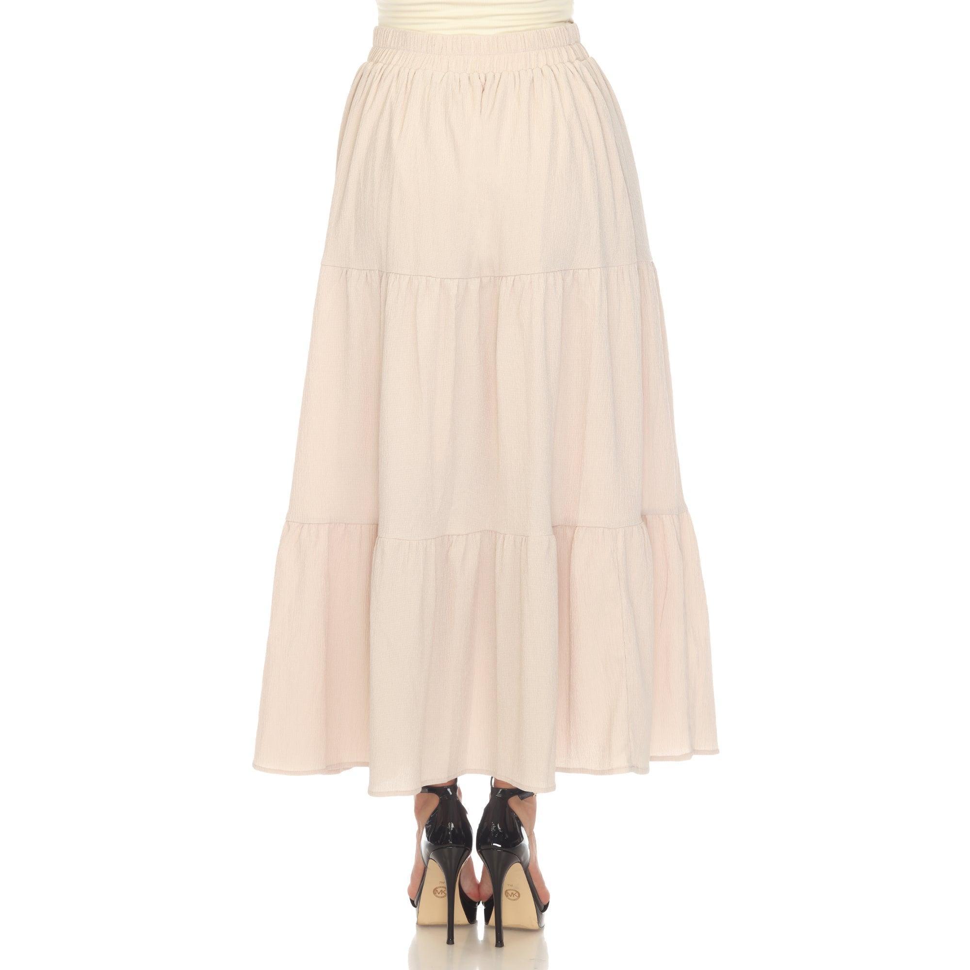Pleated Tiered Maxi Skirt Product Image