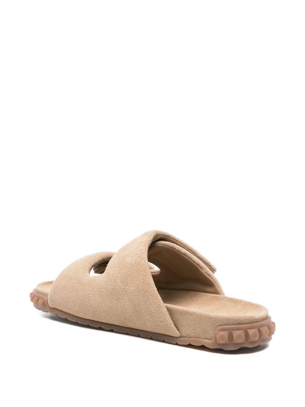 Twist double-strap suede sandals Product Image