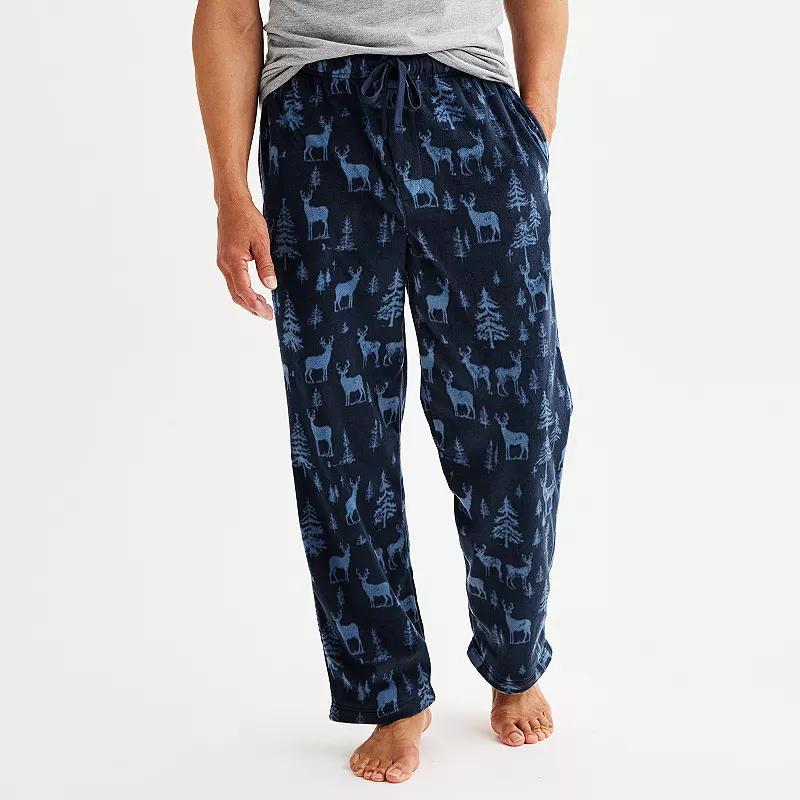 Men's Sonoma Goods For Life® Microfleece Pajama Pants, Size: XXL, Snow Mountain Gray Product Image