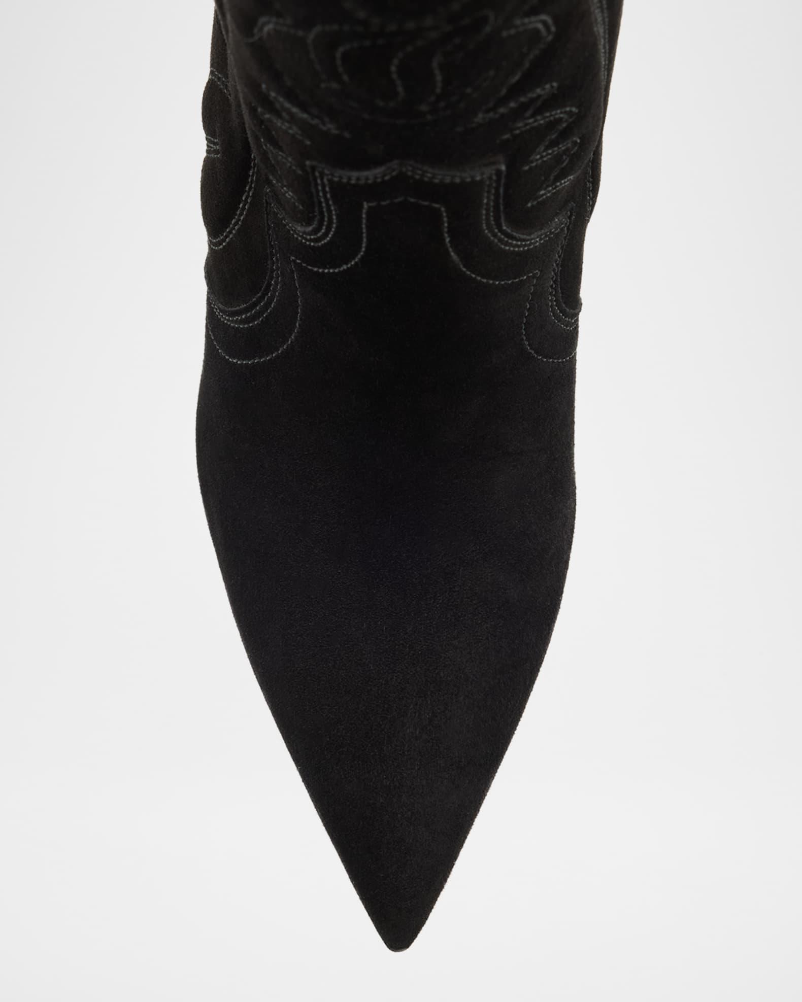 Santia Suede Red Sole Booties Product Image