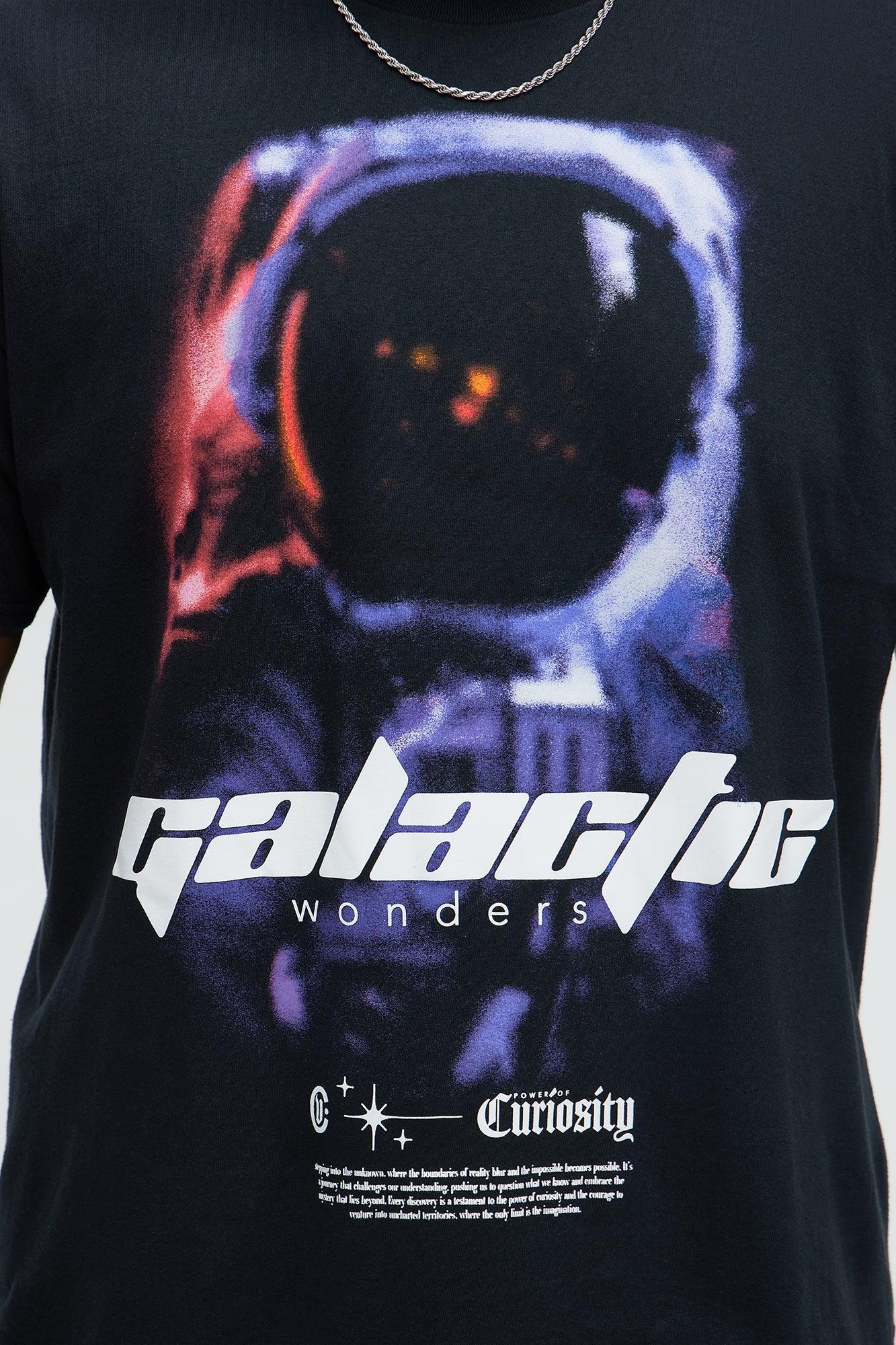 Galactic Travel Short Sleeve Tee - Black Male Product Image