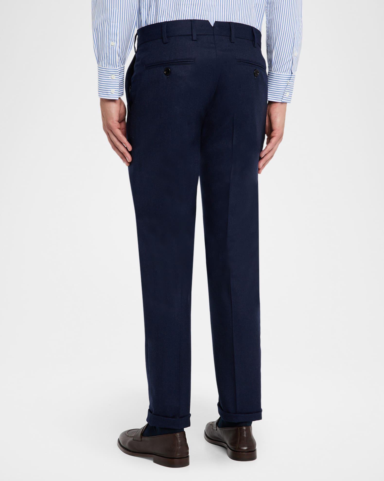 Men's Wool Flannel Flat-Front Pants Product Image