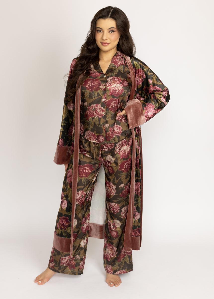 Lyana PJ Set in Bistre Floral Female Product Image