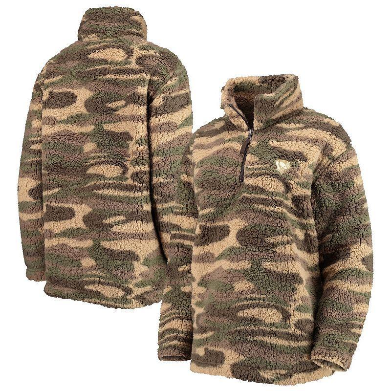 Womens G-III Sports by Carl Banks Camo New York Rangers Sherpa Quarter-Zip Jacket Product Image