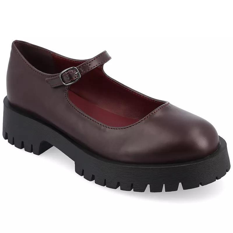 Journee Kamie Womens Mary Jane Shoes Red Product Image