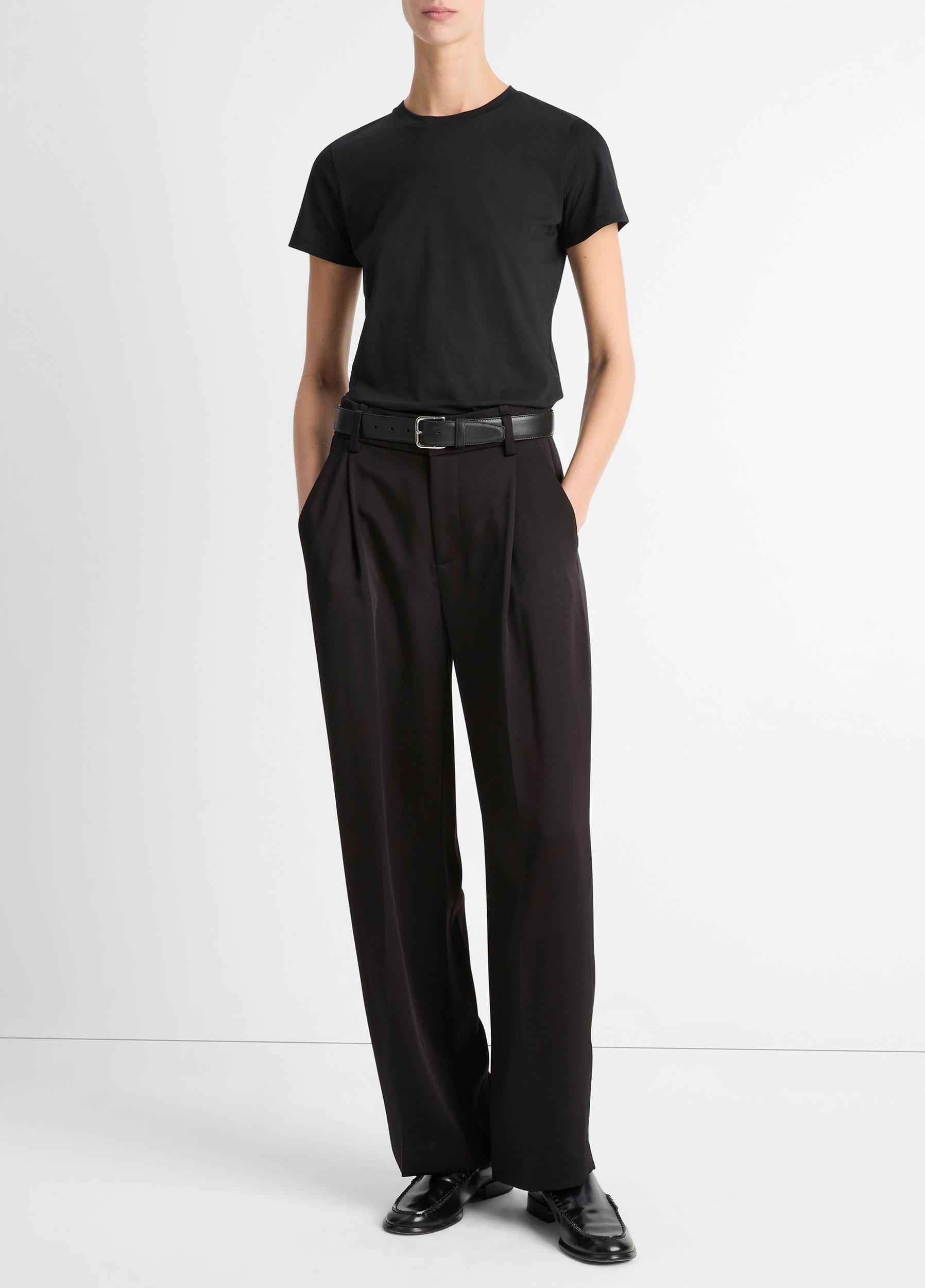 Essential Pima Cotton Crew Neck T-Shirt Product Image