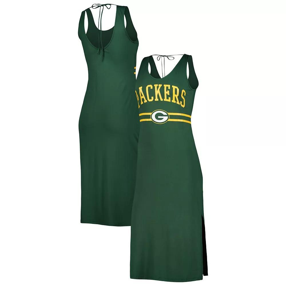 Women's G-III 4Her by Carl Banks Green Green Bay Packers Training V-Neck Maxi Dress, Size: 2XL Product Image