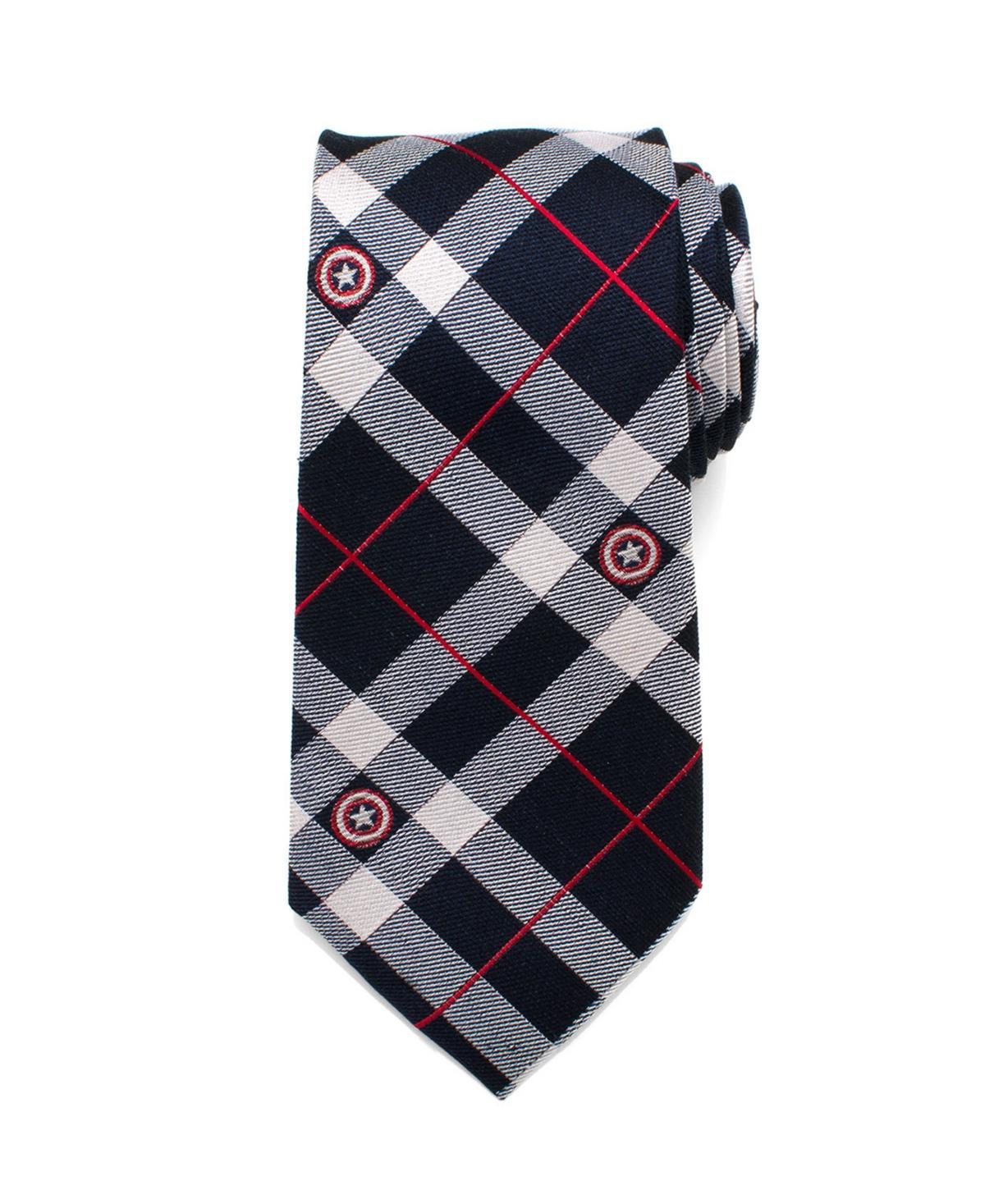 Marvel Captain America Plaid Mens Tie Product Image