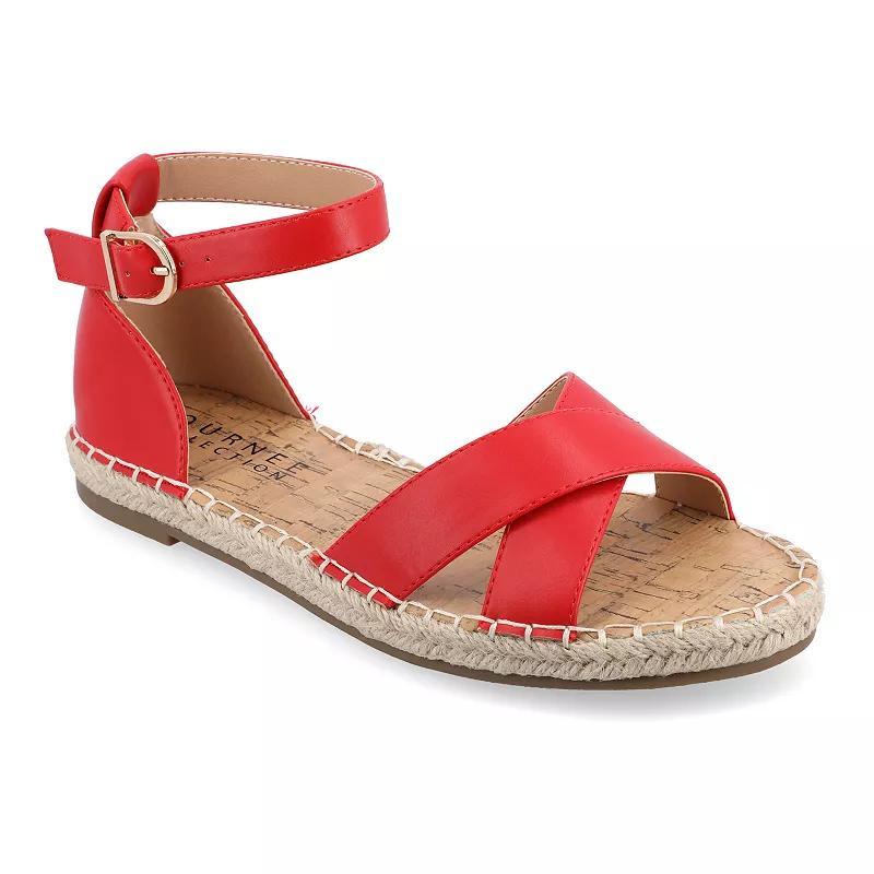 Journee Lyddia Women's Sandals, Size: 8, Red Product Image