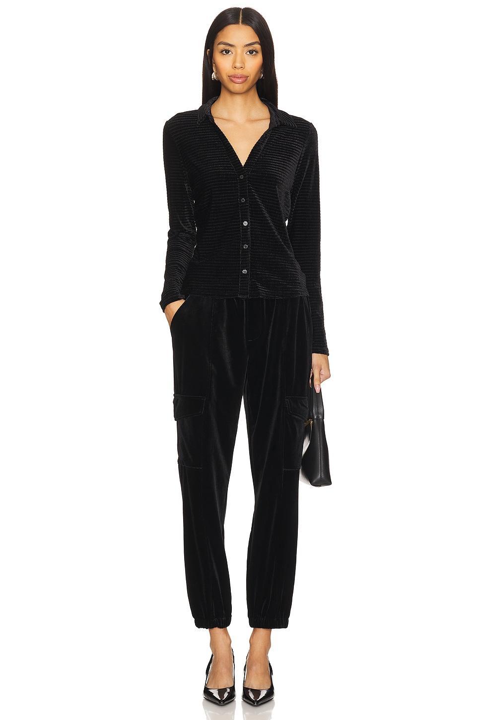 Textured Velvet Button Up Top Sanctuary Product Image