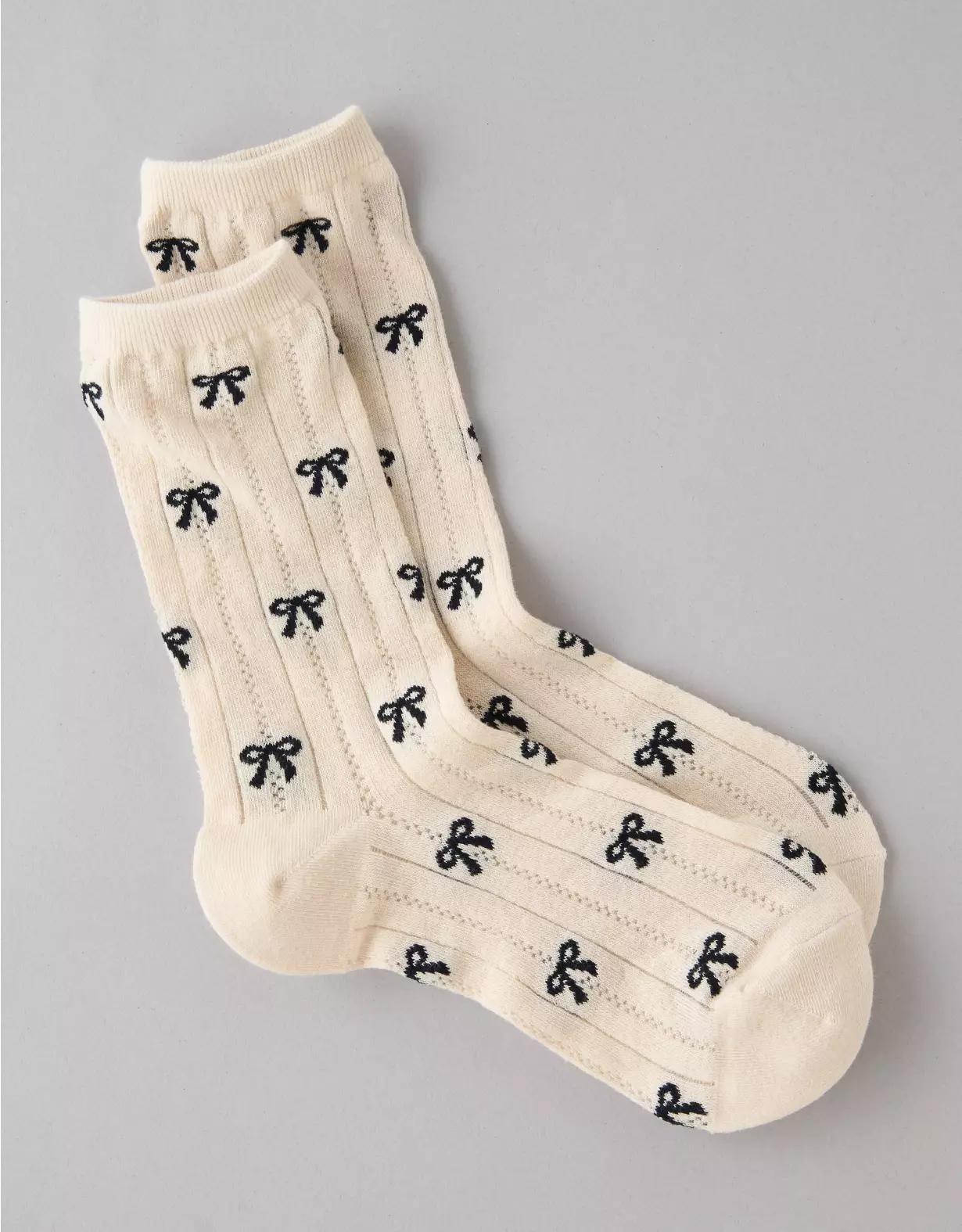 AE Pointelle Crew Socks Product Image