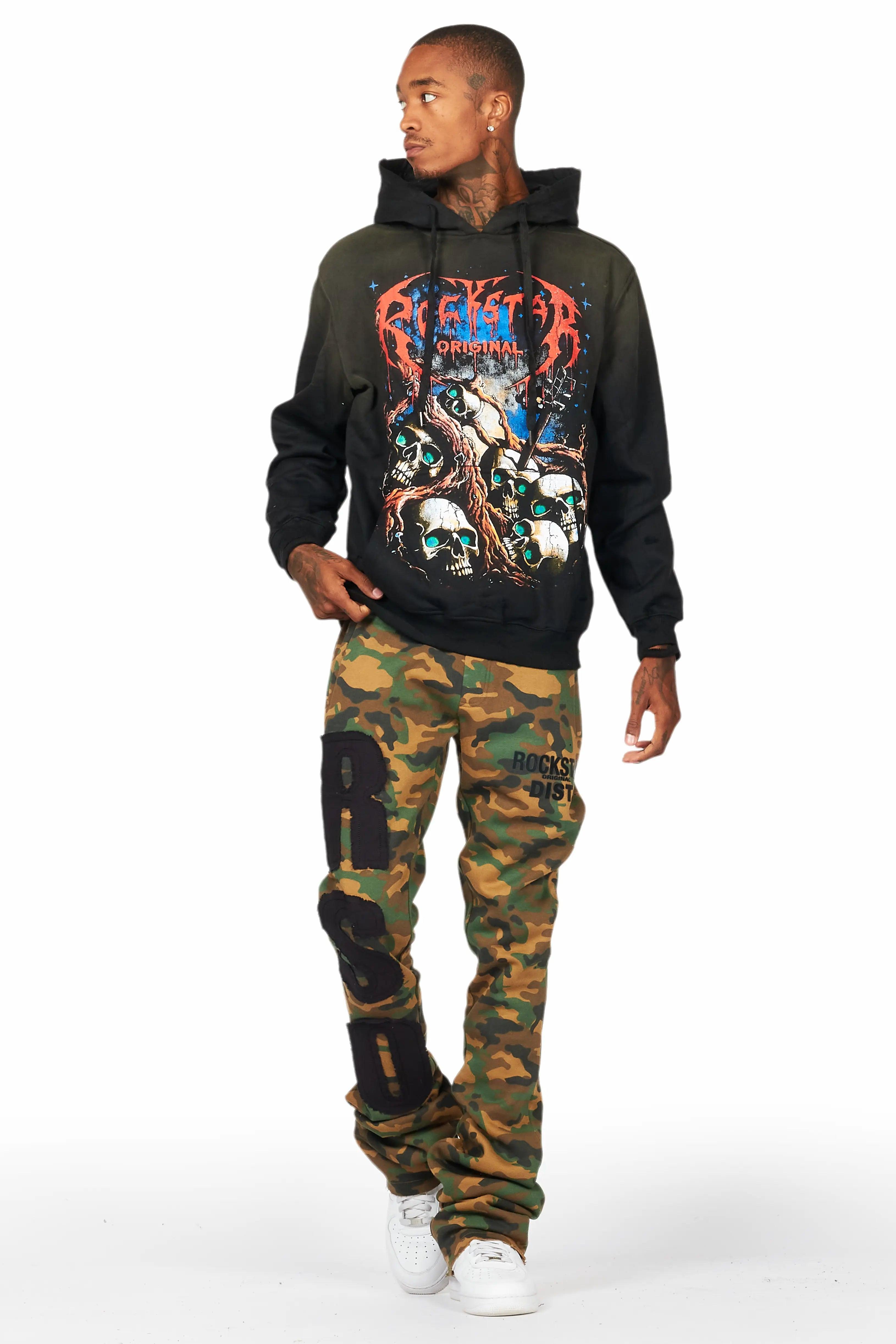 Bansi Faded Camo Super Stacked Trackpant Male Product Image