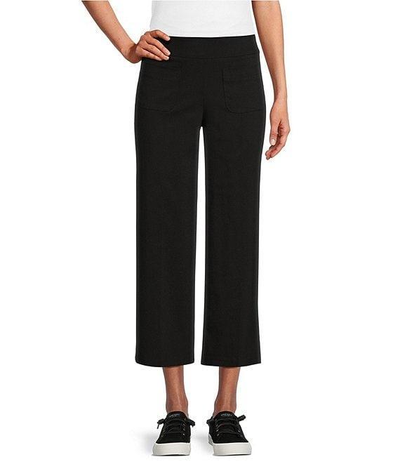 Allison Daley Wide Leg Patch Pocket Stretch Pull-On Crop Pants Product Image